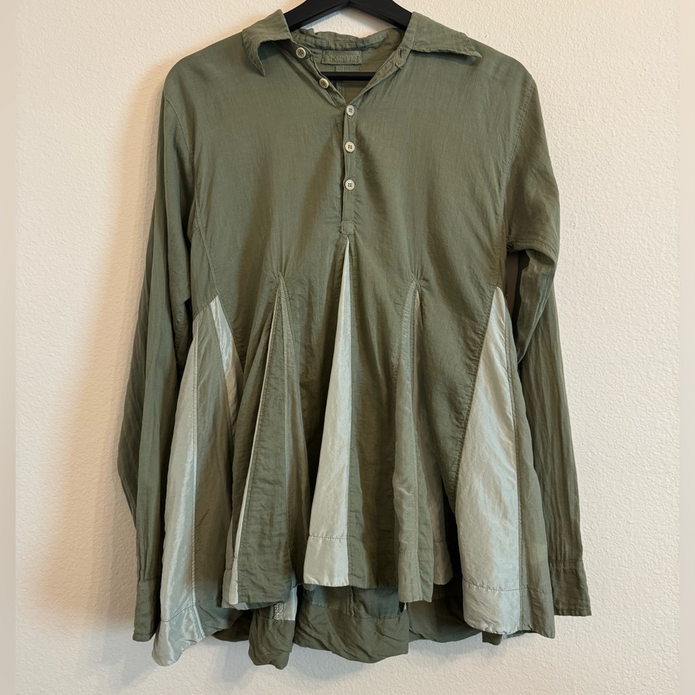 CP Shades Silk Cotton Blouse Shirt Small
